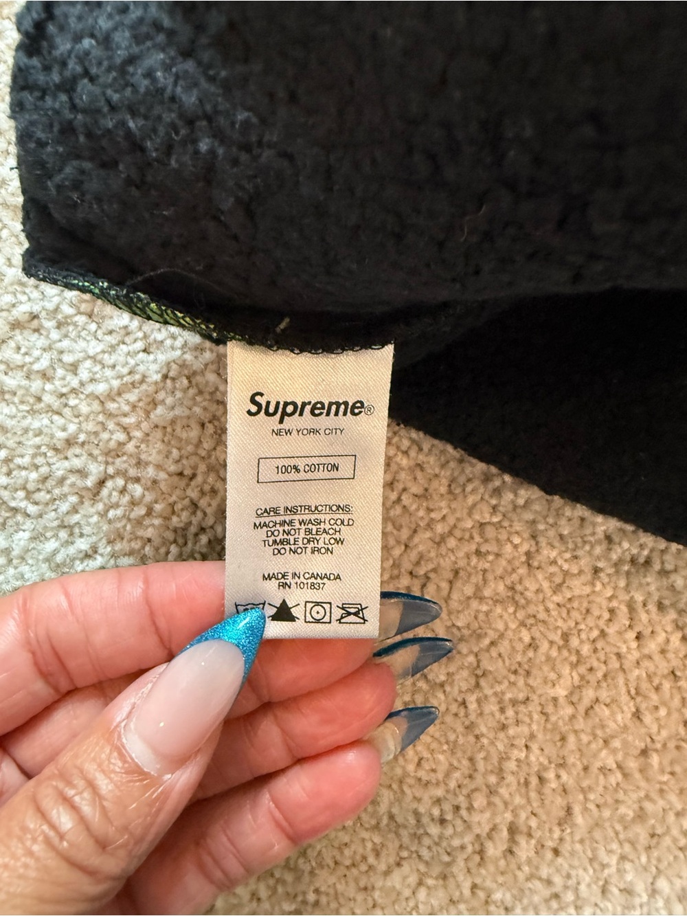 Supreme Green and Black Skull Print Men’s Shorts - Picture 4 of 4